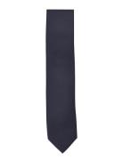 Polyester Tie 7 Cm Lindbergh Black Navy