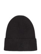 Ck Embroidery Fine Rib Beanie Calvin Klein Black