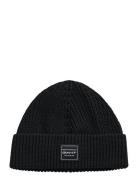 Cotton Ribbed Beanie GANT Black