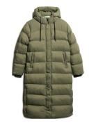 Ripstop Longline Puffer Jacket Superdry Khaki