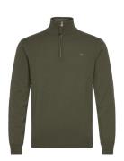 Superfine Lambswool Half Zip GANT Green