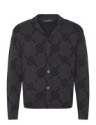 Kirabo Monogram Knit Cardigan Daily Paper Black