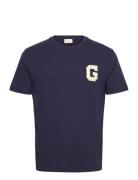 G Graphic T-Shirt GANT Navy