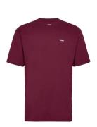 Mn Left Chest Logo Tee VANS Burgundy