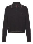 Tjw Glitter Polo Sweater Tommy Jeans Black