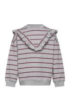 Sweat Shirt Line Ruffel Melange Petit Piao Grey