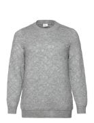 Caralba L/S Glitter O-Neck Knt ONLY Carmakoma Grey