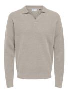 Onsraymond Reg 12 Resort Knit ONLY & SONS Beige