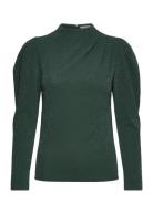 Slfmarwa Ls High Neck Top Selected Femme Green