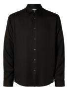 Slhrelaxcharlie Satin Ls Shirt Selected Homme Black