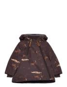 Polyester Baby Jacket - Aop Mikk-line Brown