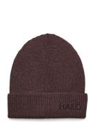 Halo Wool Mix Beanie HALO Burgundy