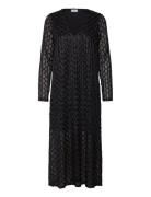 Vizalma V-Neck L/S Midi Dress/R Vila Black