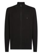 Herringb Structure Zip Thru Tommy Hilfiger Black