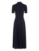 5X2 Rib Mix Media Dress Tommy Hilfiger Navy