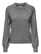 Onllauren Life Ls O-Neck Button Knt ONLY Grey