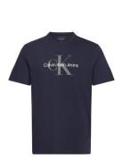 Ss Hero Monogram Tee 30S Eu Opt Calvin Klein Jeans Navy