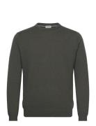 100 % Merino Crew Neck Knit Lindbergh Black Khaki