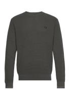 Waffle Stitch Jumper Fred Perry Green