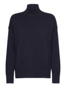 Superfine Lambswool Stand Collar GANT Navy