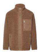 Wool Blend Block Fleece GANT Brown