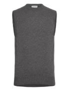 Man Classic O-Neck Vest Davida Cashmere Grey