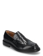 Slhcarter Leather Low Penny Loafer Selected Homme Black