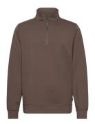 Cfsebastian 0096 Halfzip Sweatshirt Casual Friday Brown