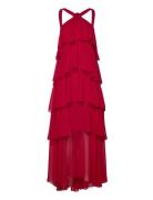 Vmfelicia Sl Ruffle Maxi Dress Exp Vero Moda Red