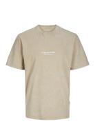 Jorvesterbro Wash Tee Ss Crew Neck Jnr Jack & J S Beige