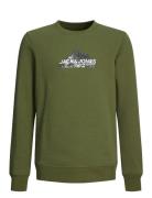 Jcomountain Logo Sweat Crew Neck Sn Jnr Jack & J S Green