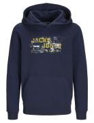 Jcooutdoor Logo Sweat Hood Sn Jnr Jack & J S Navy