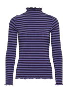 5X5 Stripe Trutte Tee Ls Mads Nørgaard Blue