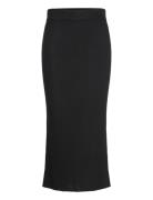 Fine Knit Rib Skirt Davida Cashmere Black