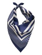 Monogram Border Silk Scarf GANT Navy