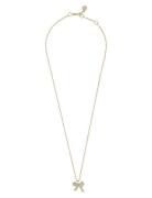 Stina Bow St Pendant Neck 42 G/Clear - 42 Cm SNÖ Of Sweden Gold