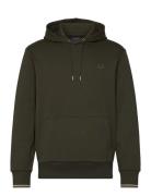 Tipped Hooded Sweatshirt Fred Perry Khaki