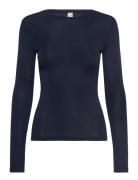 Top Merino Wool Ls Lindex Navy