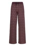 Jacquard Knitted Trousers Scotch & Soda Burgundy