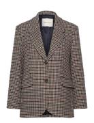 Reg Houndstooth Blazer GANT Brown