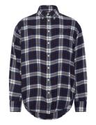 Rel Checked Flannel Bd Shirt GANT Navy