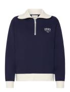 Small Graphic Half Zip Sweat GANT Navy