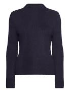 Knitted Sweater With Perkins Neck Mango Navy