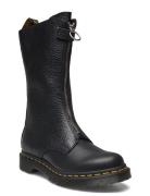 1B99 Frnt Zip Black Wanama+Milled Nappa Dr. Martens Black