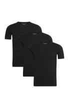 Stretch Cn Tee Ss 3Pack Tommy Hilfiger Black