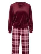 Velvet Pyjama Set Hunkemöller Burgundy