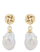 Soap Pearl Short Ear G/White - SNÖ Of Sweden Gold