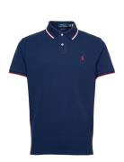 Custom Slim Fit Mesh Polo Shirt Polo Ralph Lauren Navy