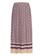 Monogram Print Pleated Skirt GANT Patterned