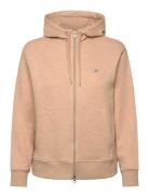 Shield Zip Hoodie GANT Beige